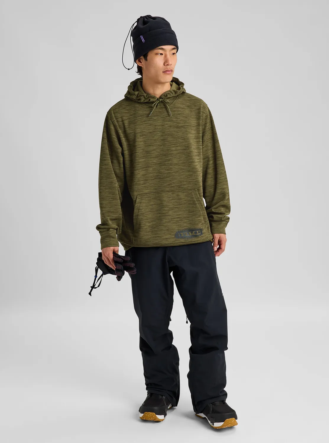 Burton Oak huvtröja Seersucker Camo herr fleece