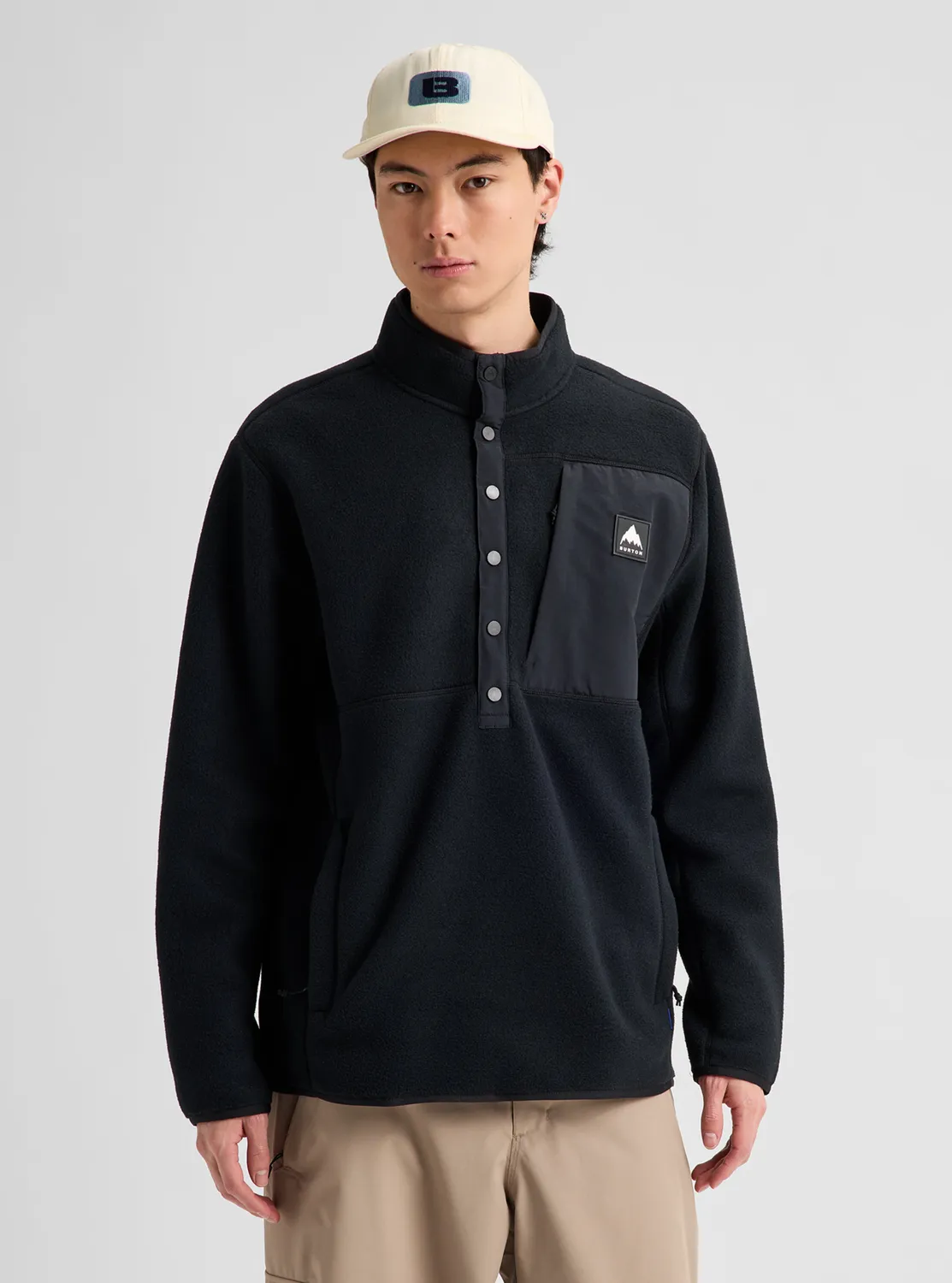 Burton Cinder fleecetröja True Black mellanlager