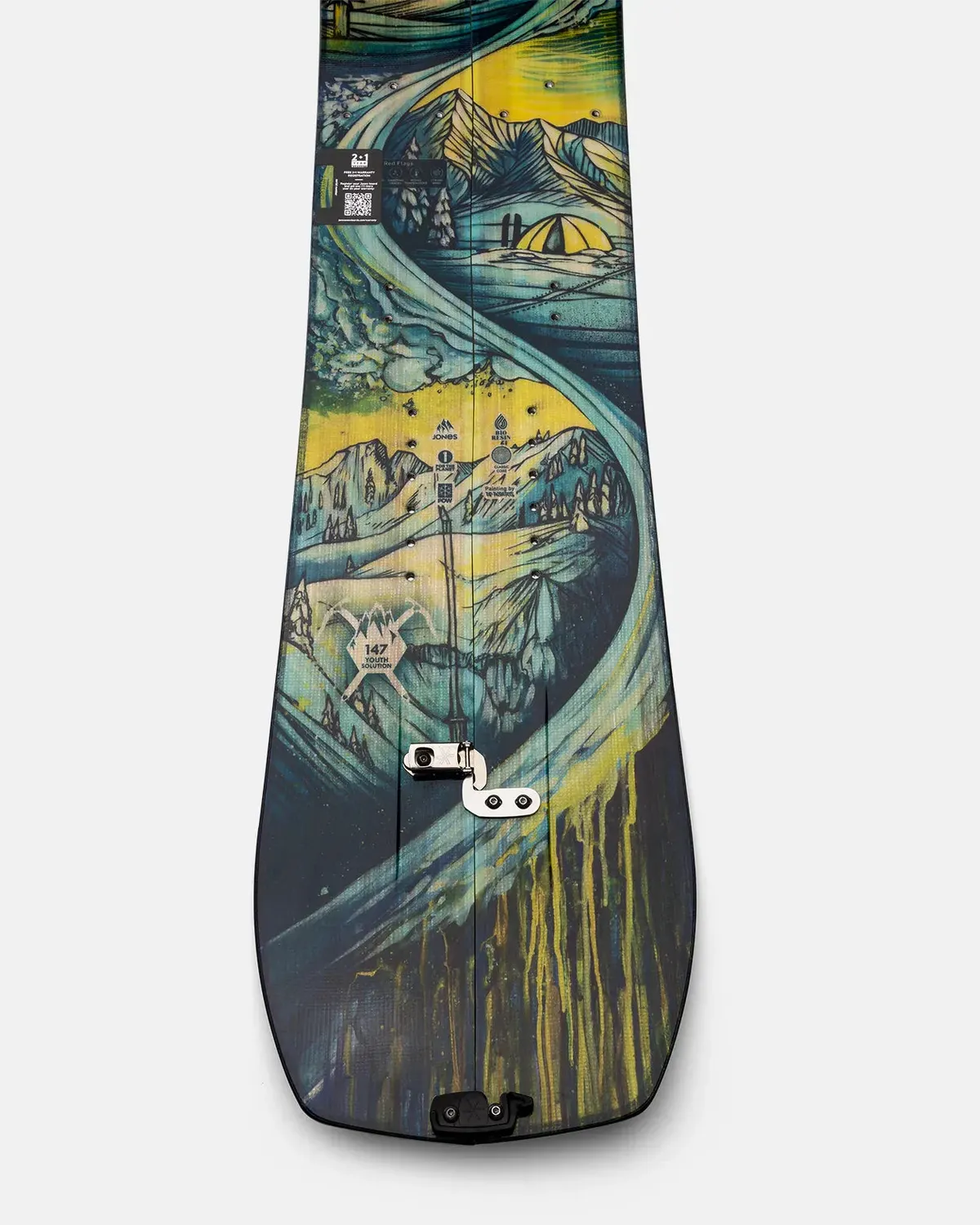 Jones Solution Youth splitboard 142 svart turåkning