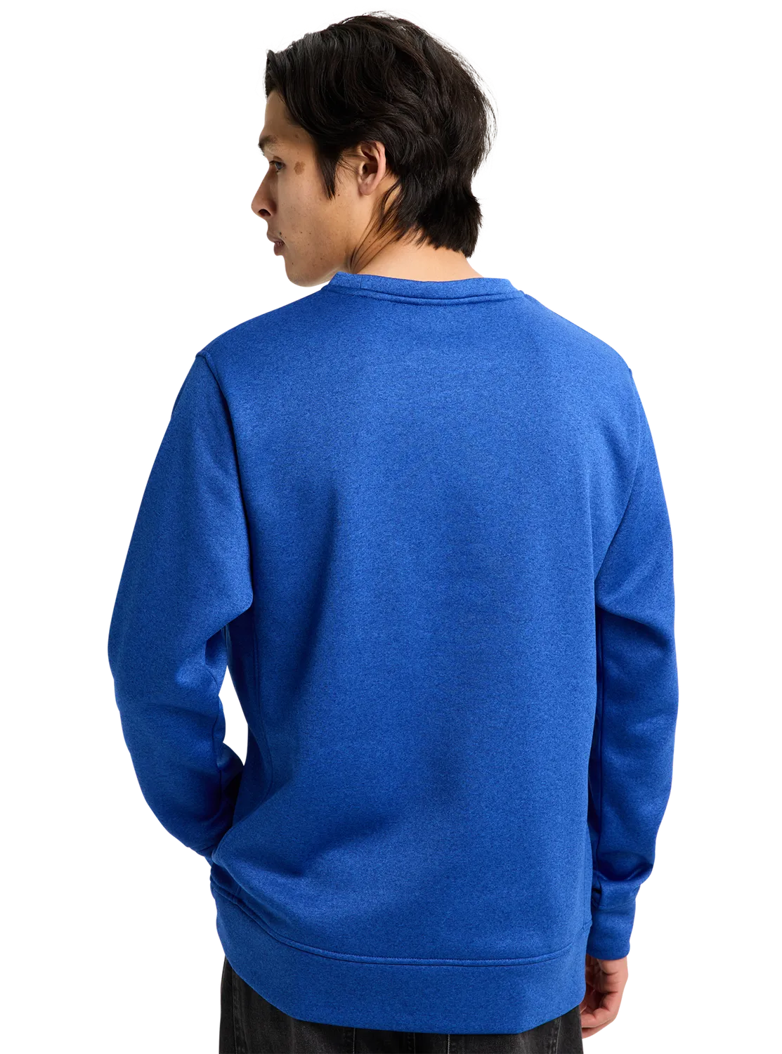 Burton Oak Pullover Crew tröja True Black Heather mjuk fleece