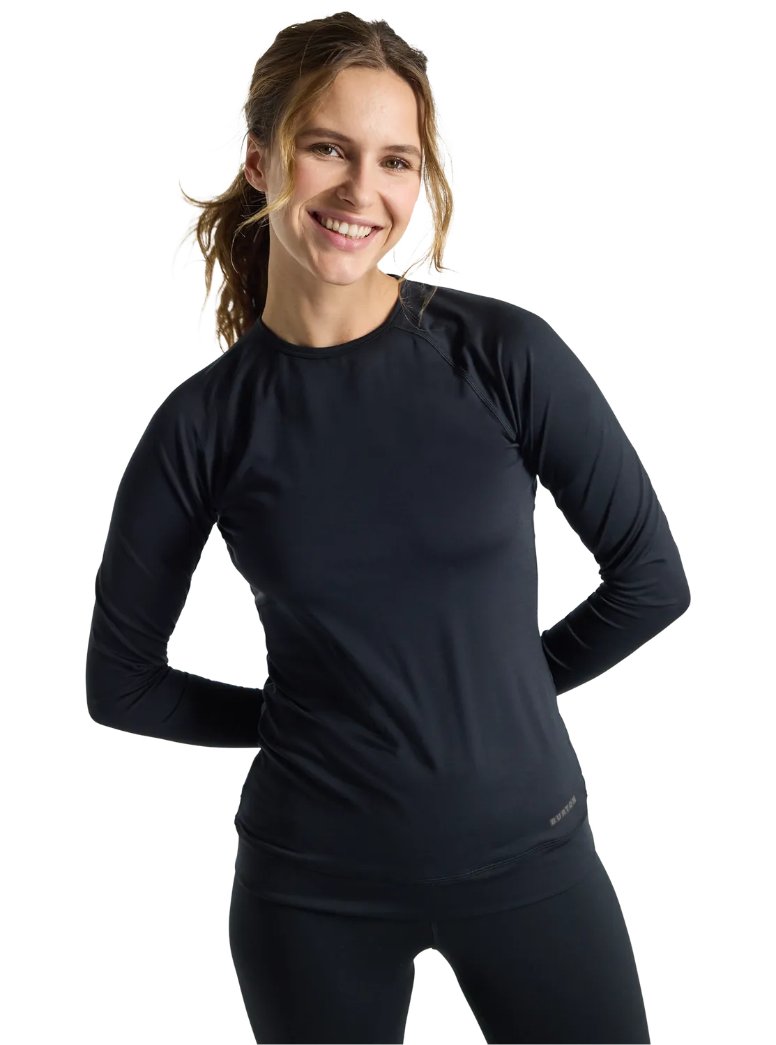 Burton Lightweight X Crewneck underställströja True Black tunn