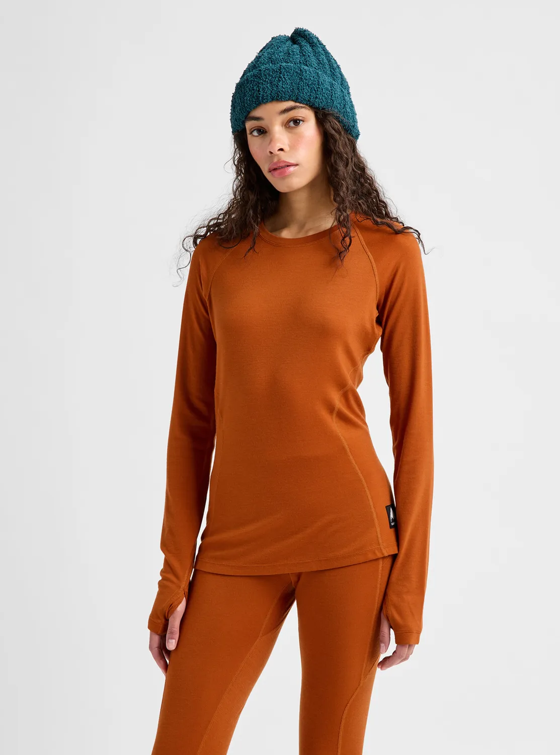 Burton Merino Blend Midweight underställströja dam True Black