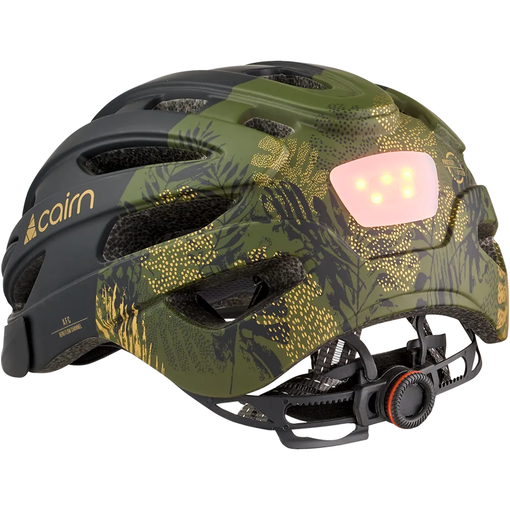 Cairn Fusion cykelhjälm black forest LED