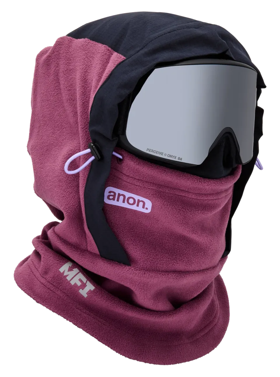 Anon MFI Fleece hjälmhuva Hyper Lilac magnet