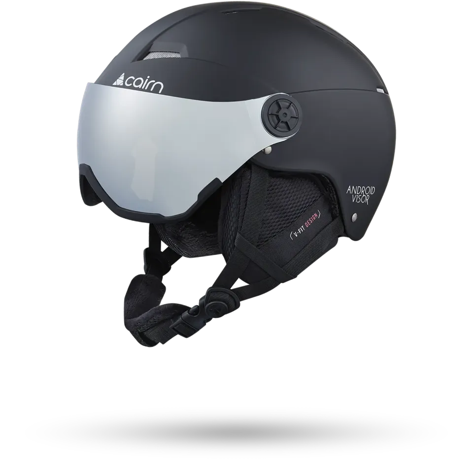 Cairn Android Visor skidhjälm Mat Black 57/58