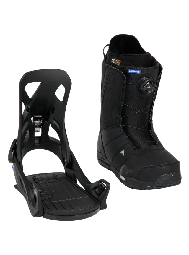 Burton Step On paket Moto boots + bindning svart