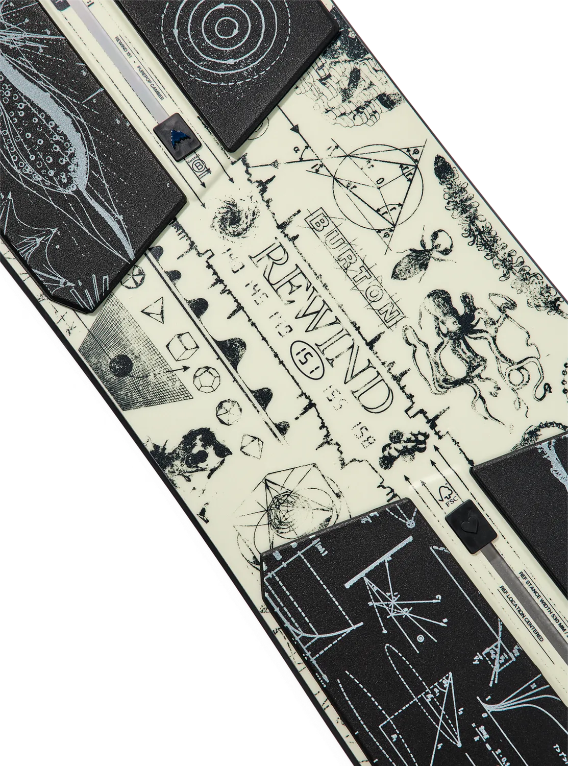 Burton Rewind Camber snowboard 155 poppig