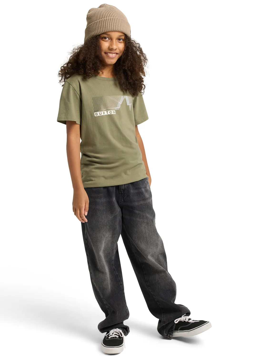 Burton Elmore t-shirt barn forest moss ekologisk