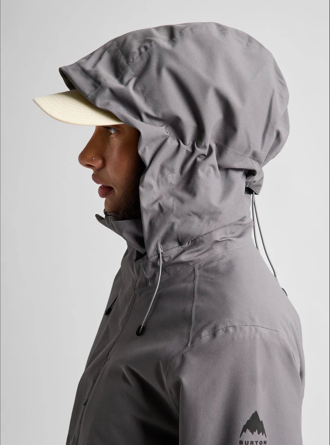 Burton Ridge 2L isolerad skidjacka dam Gotham Gray
