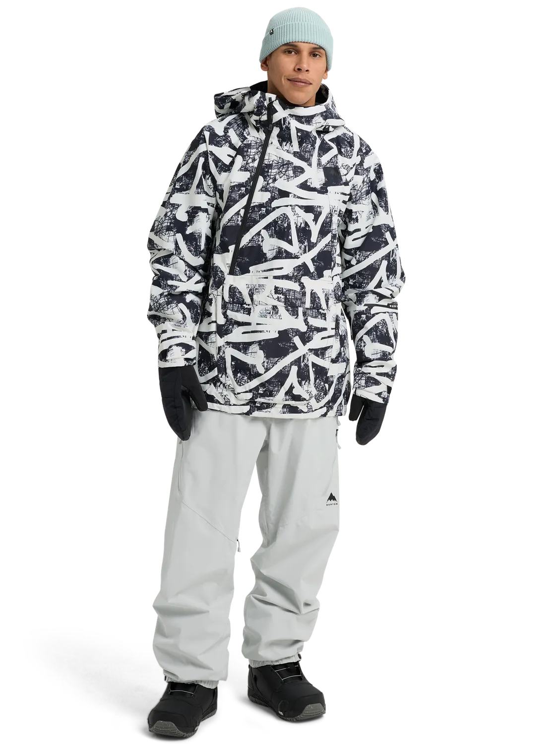 Burton Reserve 2L Relaxed Anorak jacka Gray Cloud herr