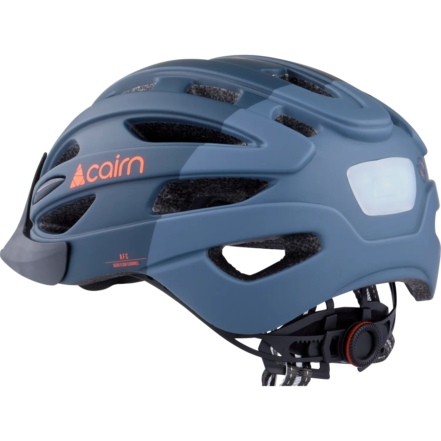 Cairn Fusion Mat cykelhjälm shadow grey LED
