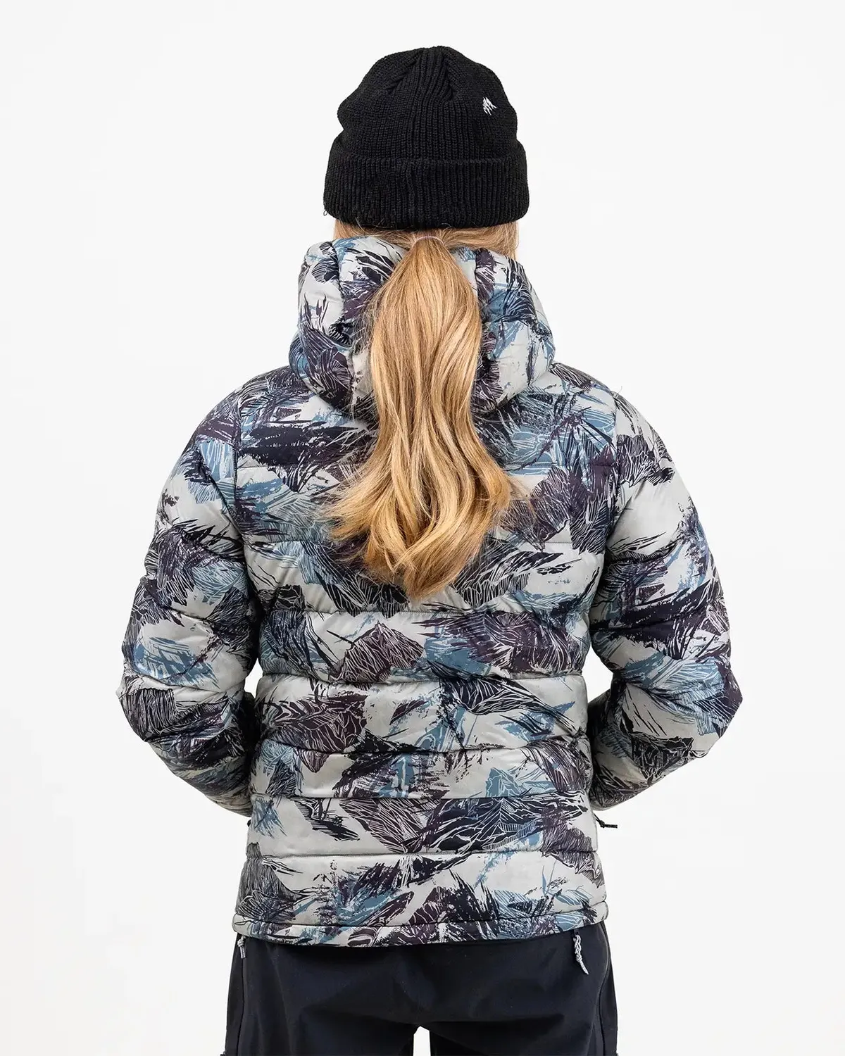 Jones Re-Up Recycled Down Hoodie 2026 dunjacka damsvart