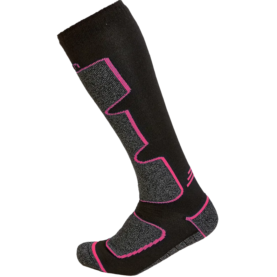 Cairn Spirit Tech Black Fuschia skidstrumpor merinoull