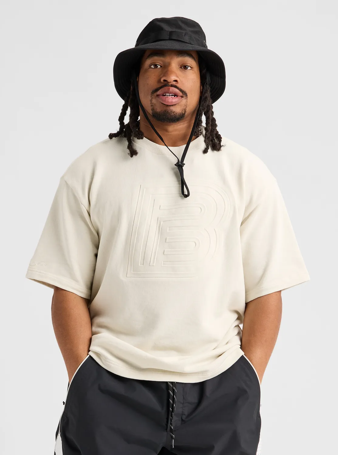 Burton Baggy B Tee t-shirt Lunar Sand tung ekologisk bomull