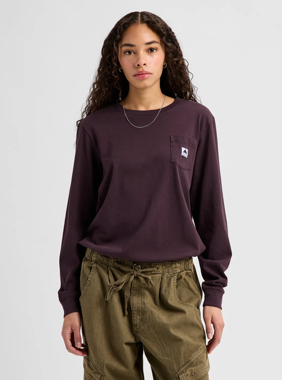 Burton Colfax långärmad t-shirt Bear Hug Brown bomull