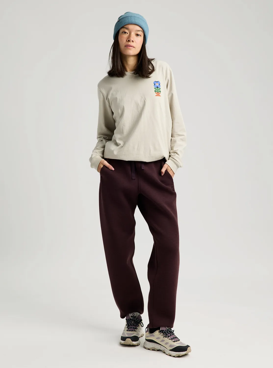 Burton SpaceCloud byxor dam True Black Heather mjuka