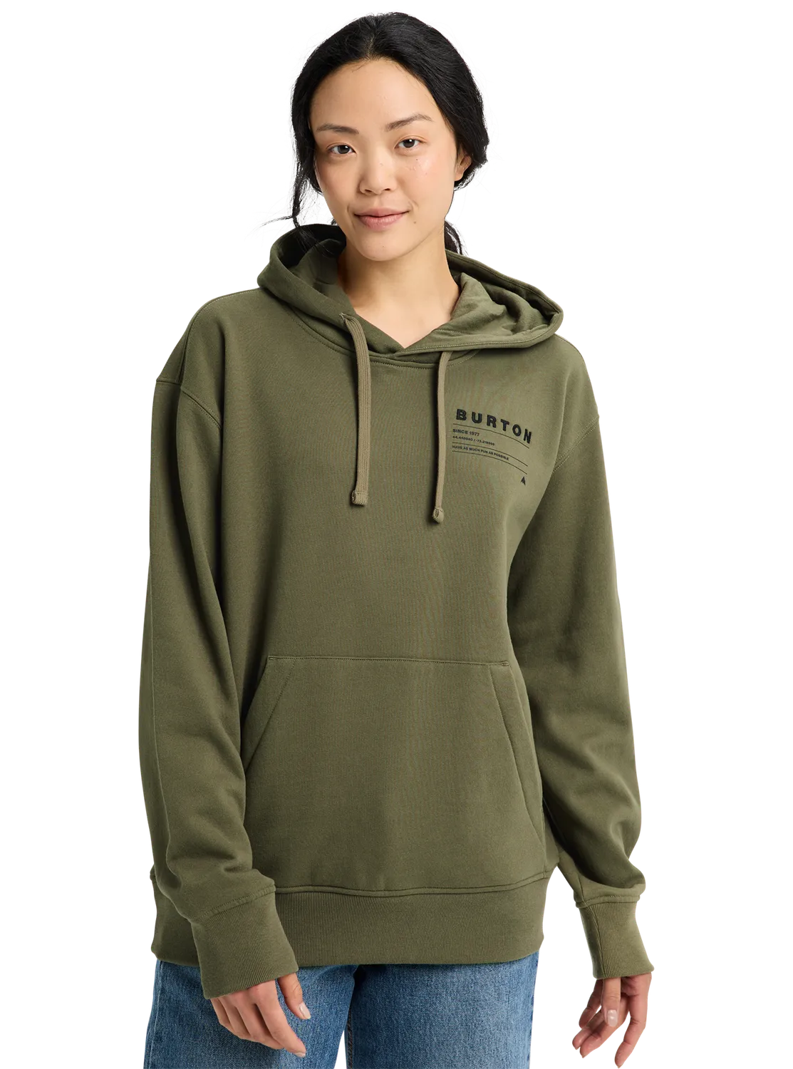 Burton Moretown Pullover Hoodie Forest Moss ekologisk