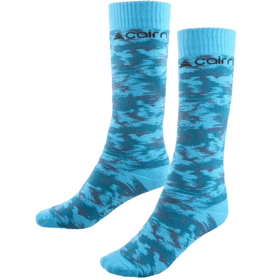 Cairn Spirit J strumpor turkos camo 2-pack varma