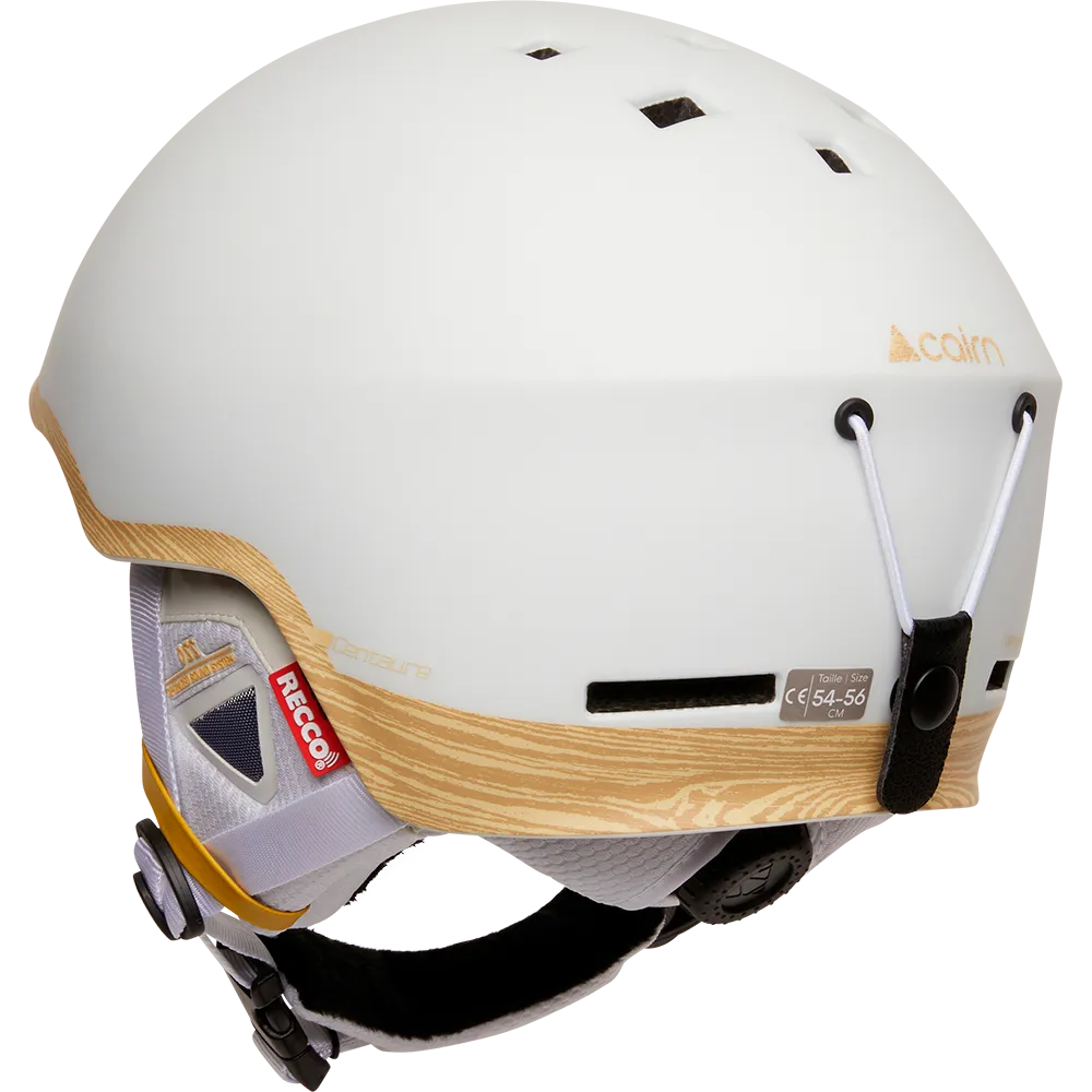 Cairn Centaure Rescue skidhjälm White Wood RECCO