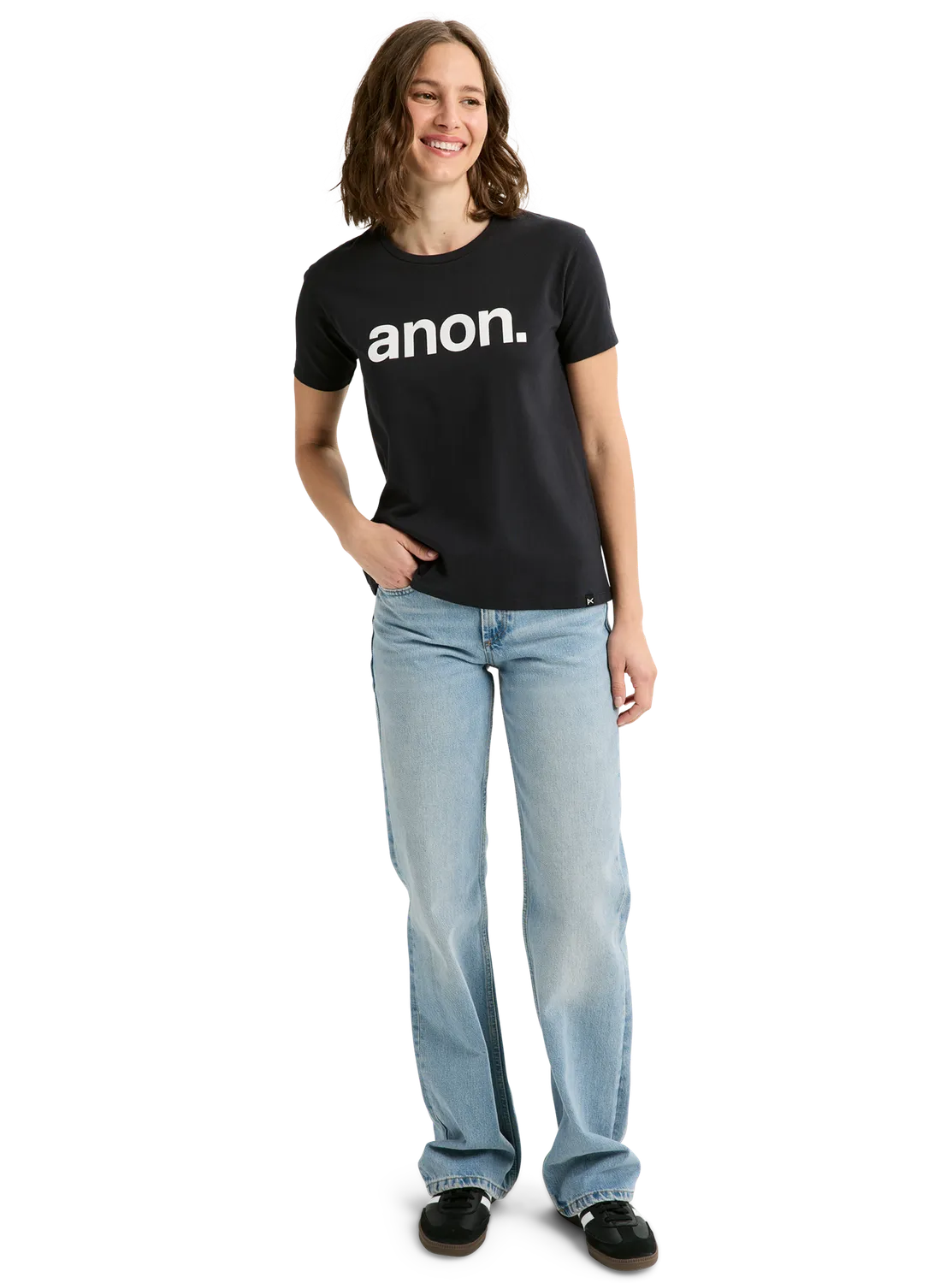 Burton Anon t-shirt dam true black ekologisk bomull