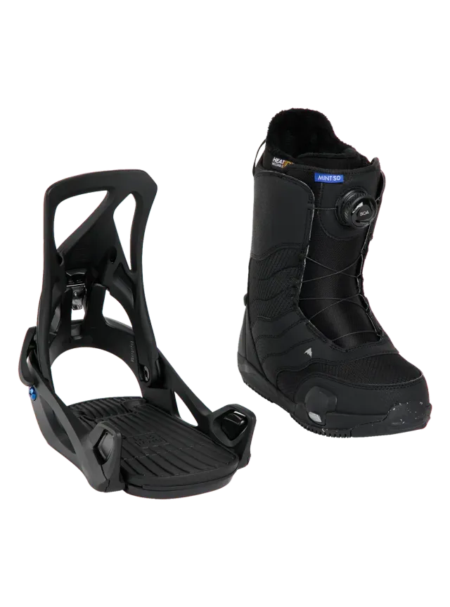 Burton Step On boots och bindning paket dam svart