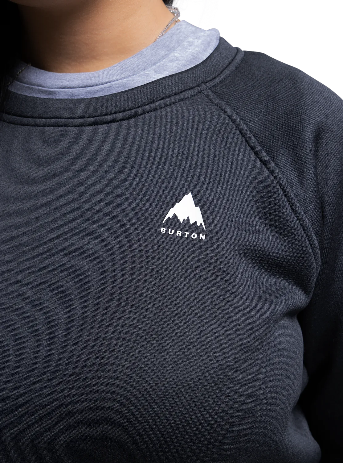 Burton Oak crewneck fleecetröja dam true black mjuk