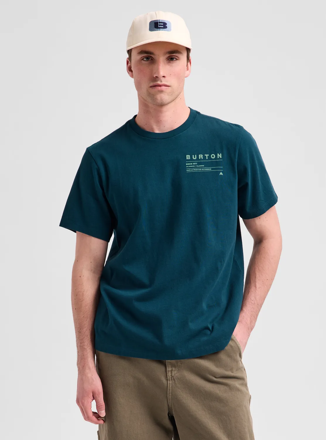 Burton Moretown t-shirt kort ärm svart lätt bomull