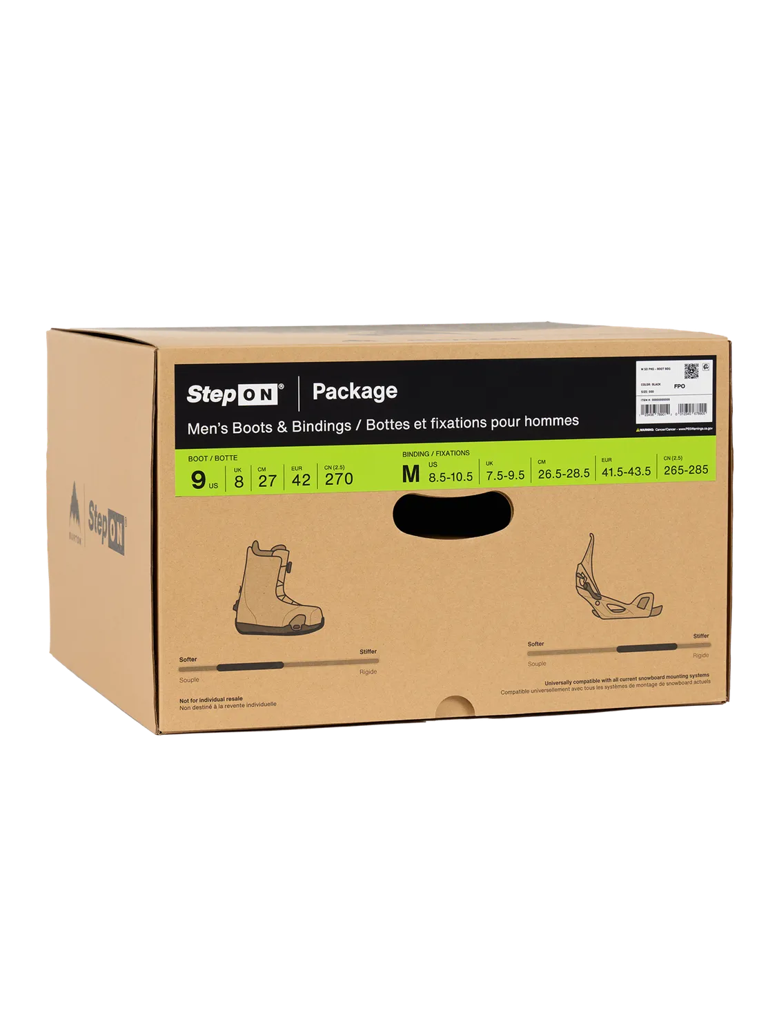 Burton Step On paket Moto boots + bindning svart