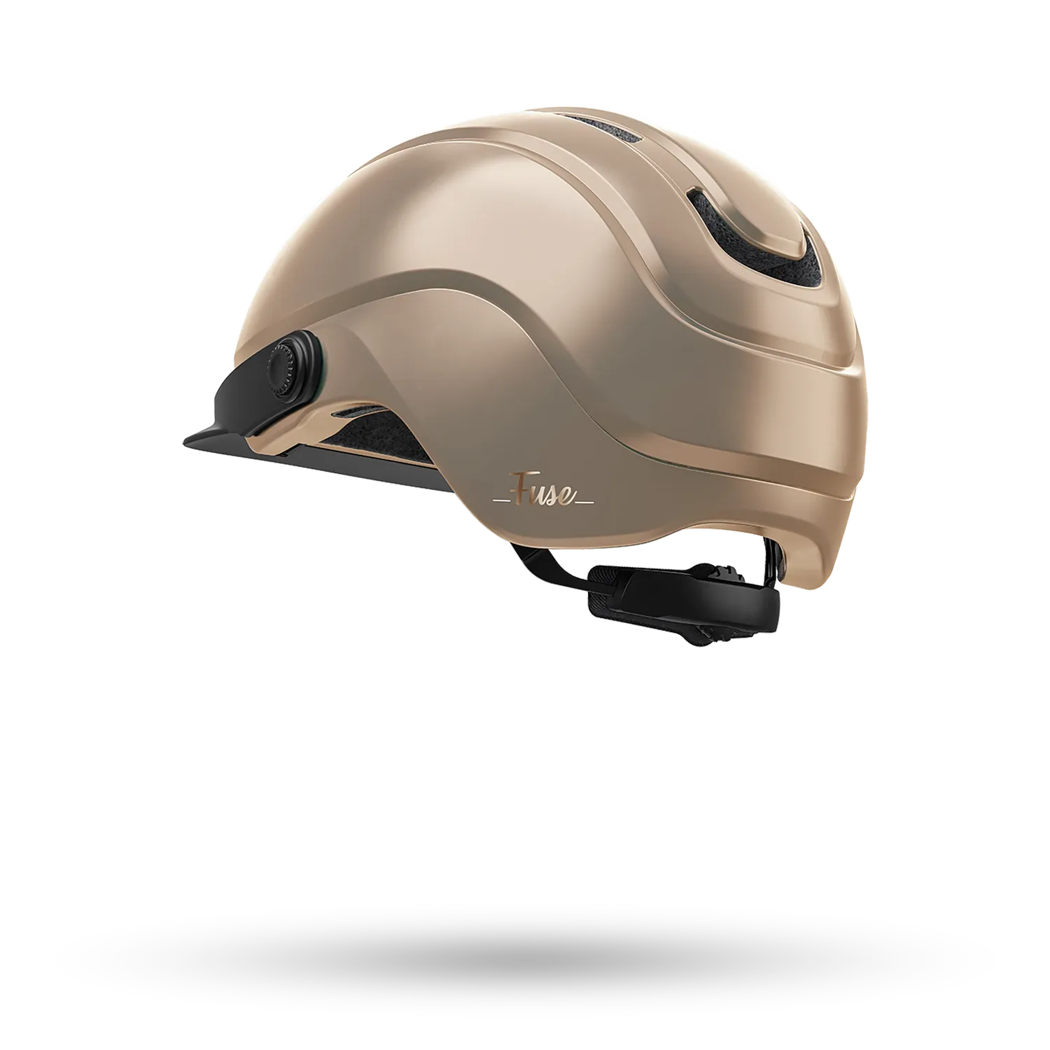 Cairn Fuse cykelhjälm metallic cream M magnetspänne