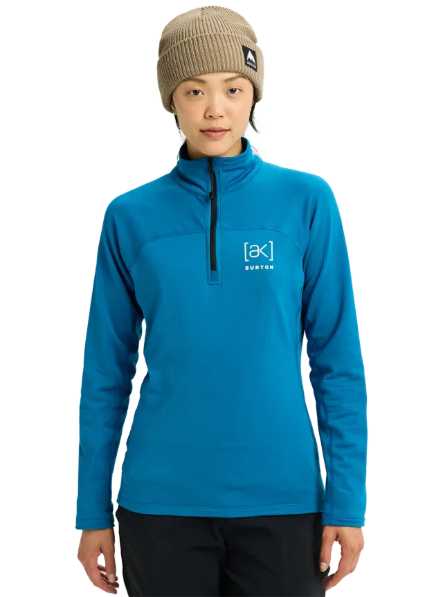 Burton [ak] Helium Grid fleece dam Blue Teal andas