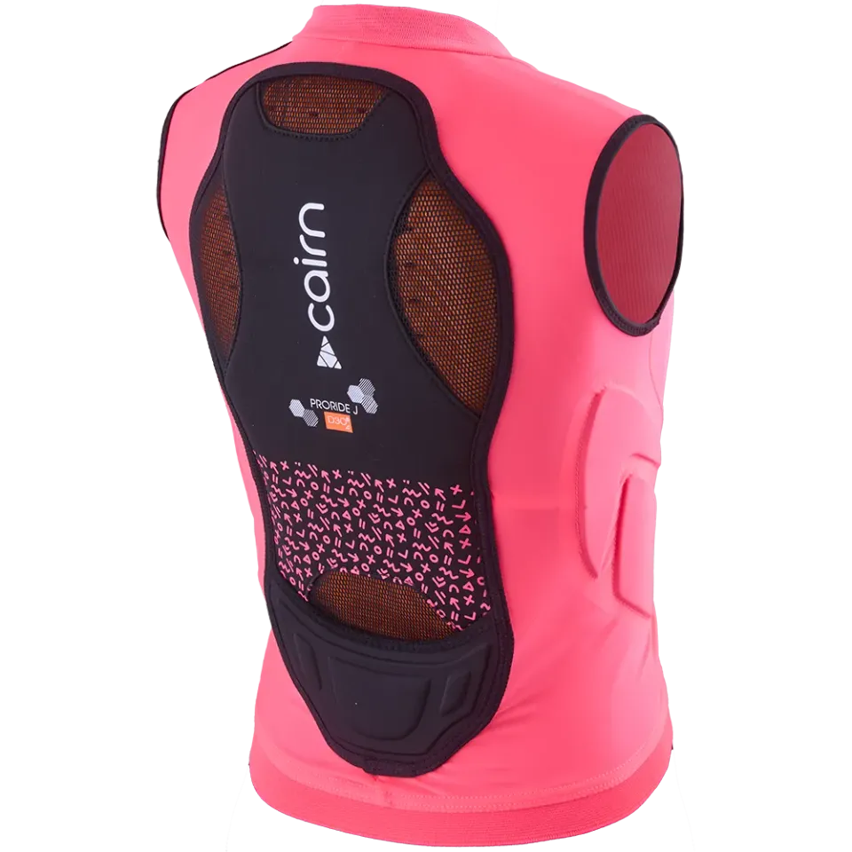 Cairn Proride D3O J ryggskydd fluo pink junior