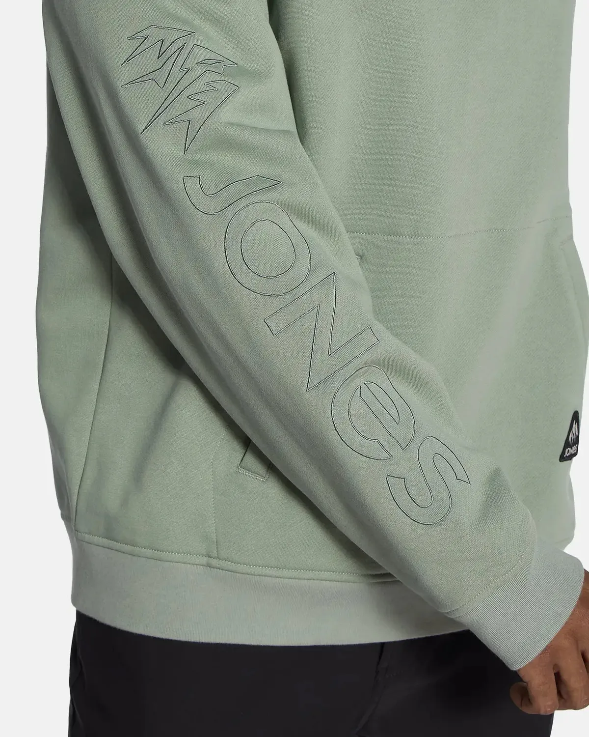 Jones Truckee hoodie herr svart ekologisk bomull