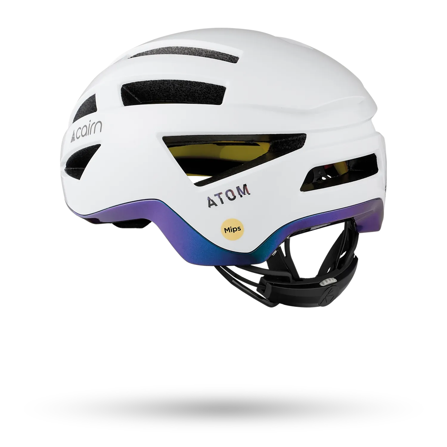 Cairn Atom MIPS cykelhjälm M vit kameleont