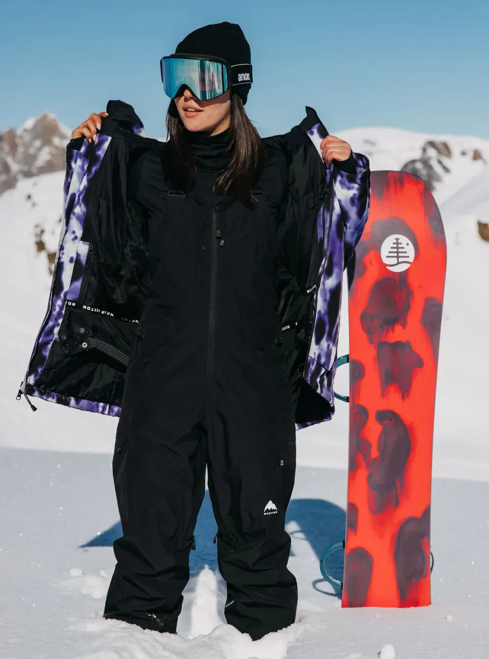 Burton Reserve Gore-Tex 2L hängselbyxor dam True Black
