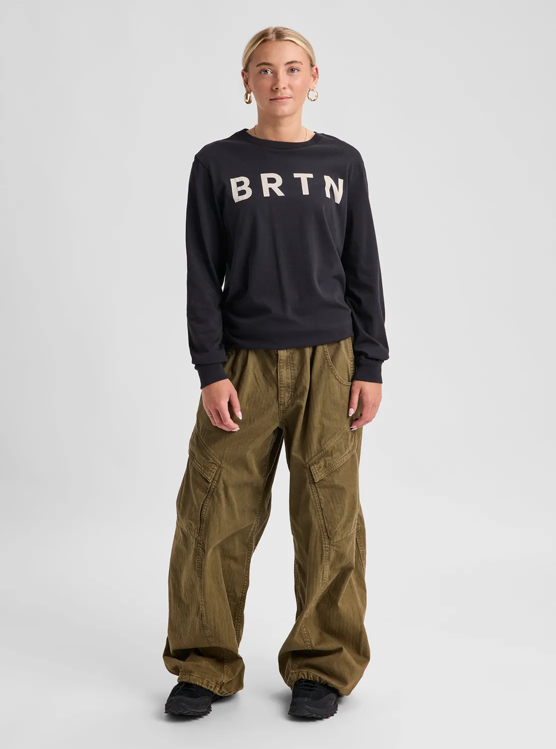 Burton BRTN långärmad t-shirt True Black ekologisk bomull