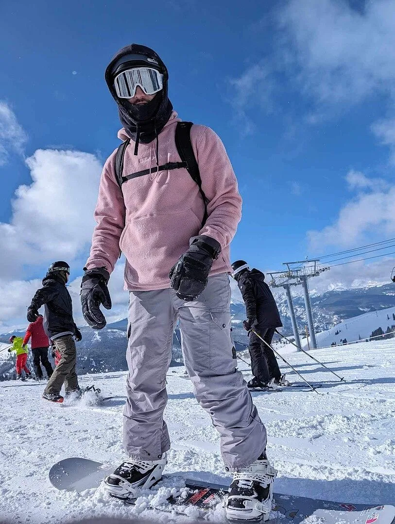 Burton Cinder Fleece hoodie Moondust Purple pullover