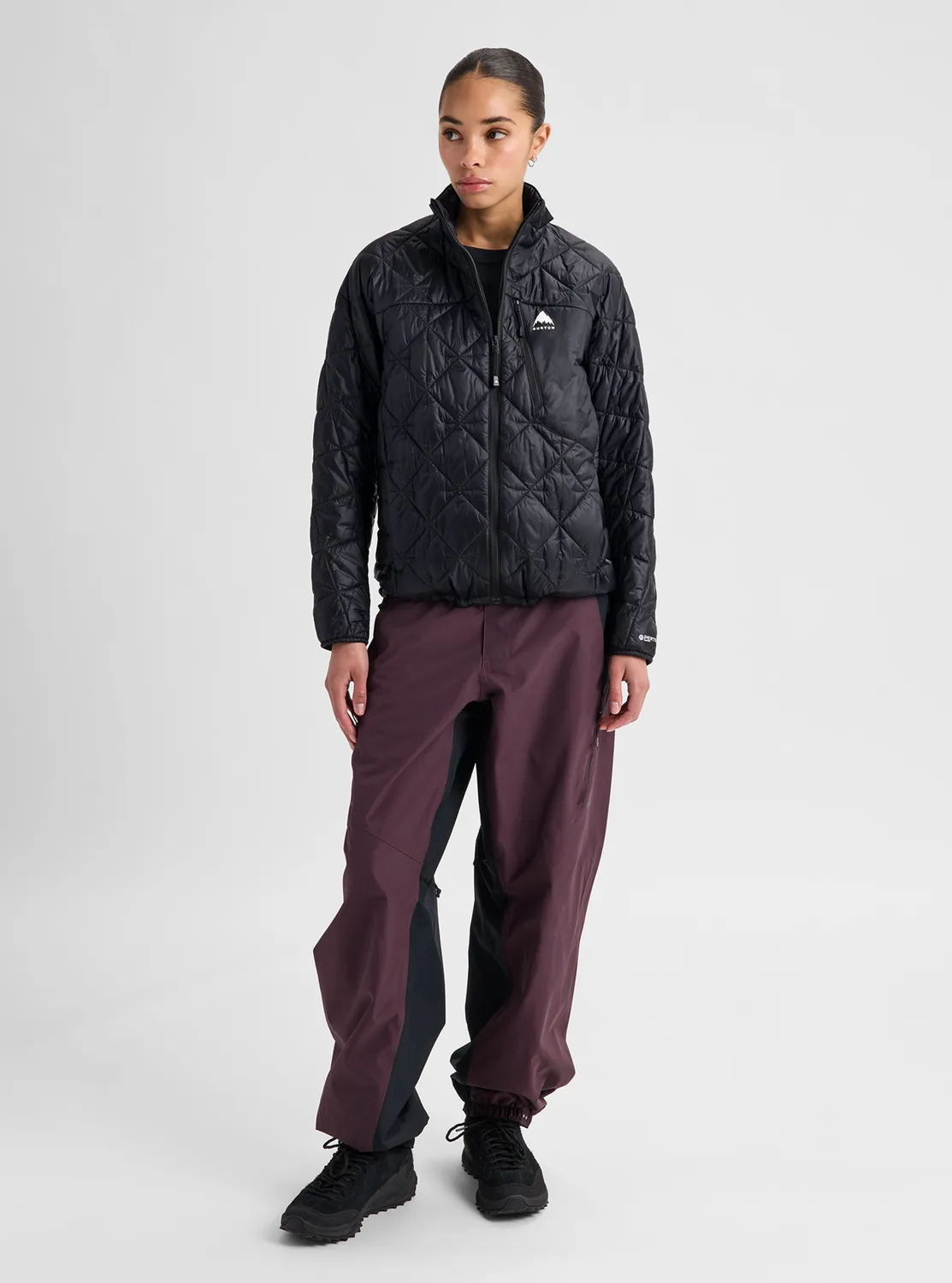 Burton Reserve syntet pufferjacka svart packbar