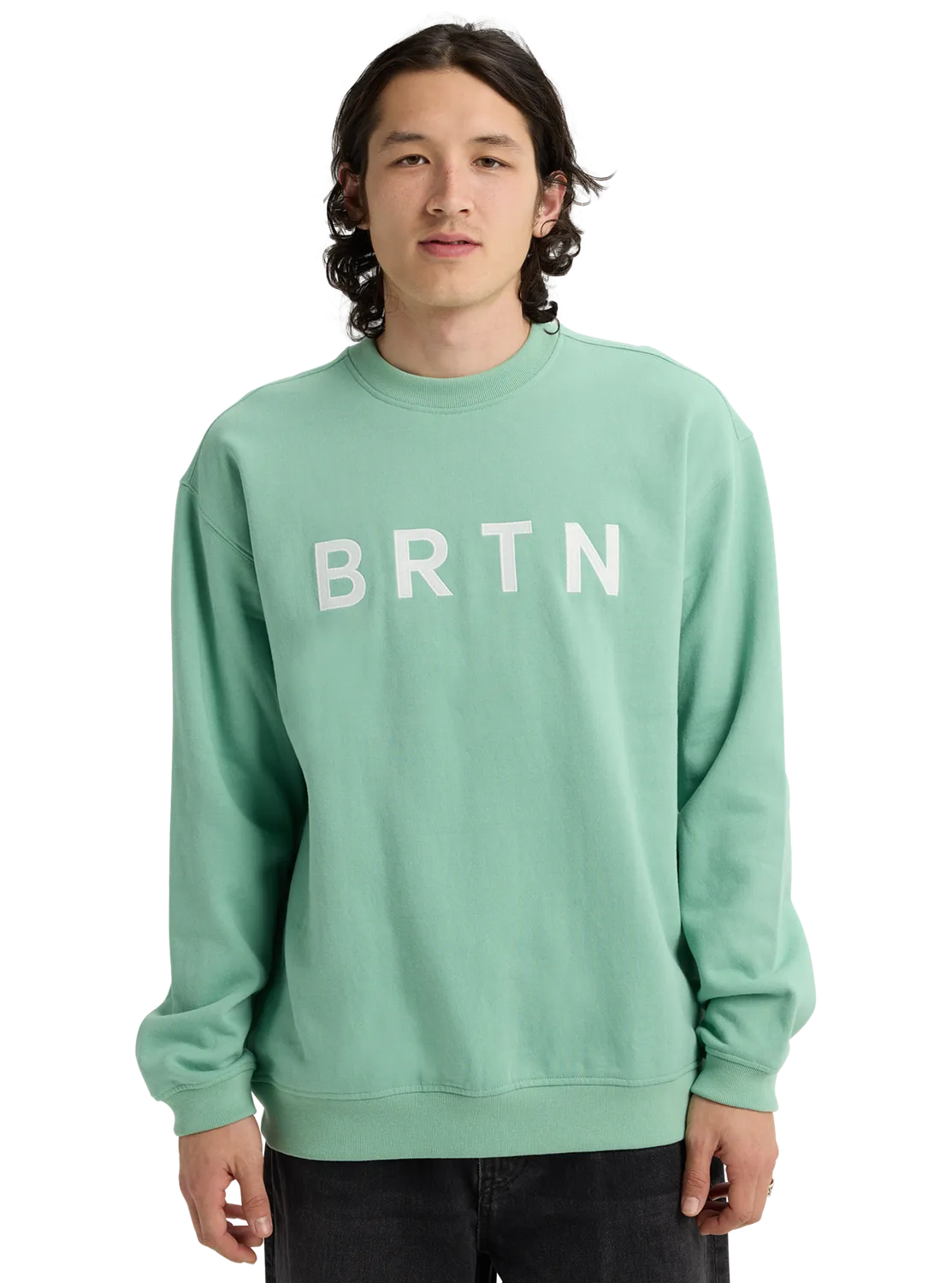 Burton BRTN Crew Sweatshirt Forest Moss ekologisk bomull