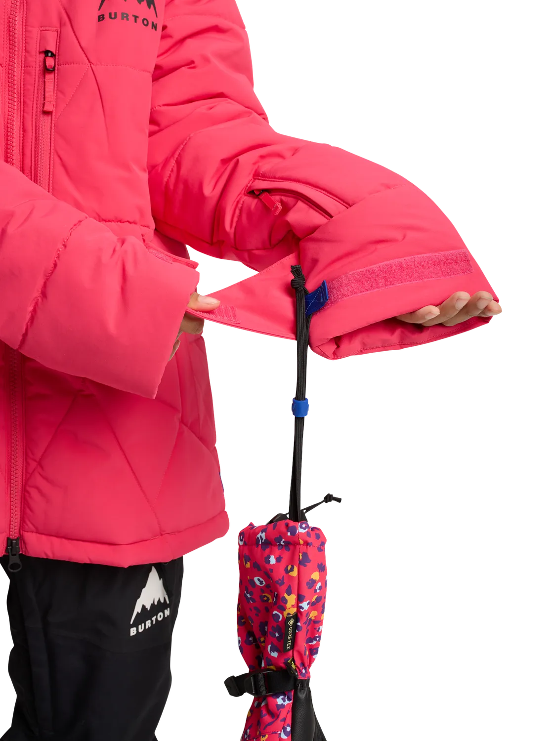 Burton Spindal 2L skidjacka barn Azalea Pink isolerad