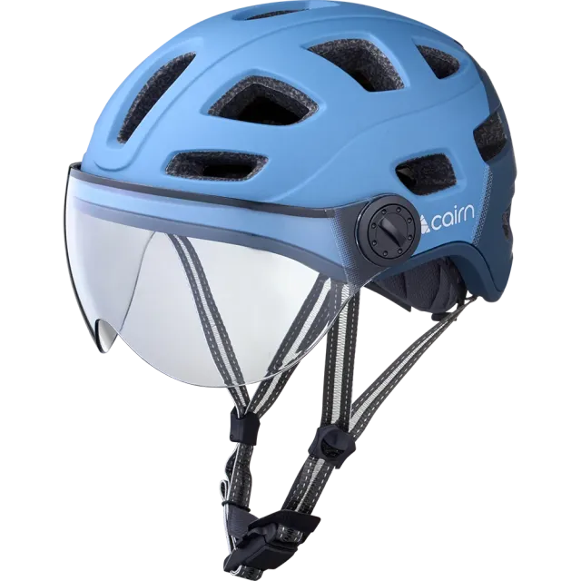 Cairn Quartz Visor cykelhjälm LED mat denim night sky