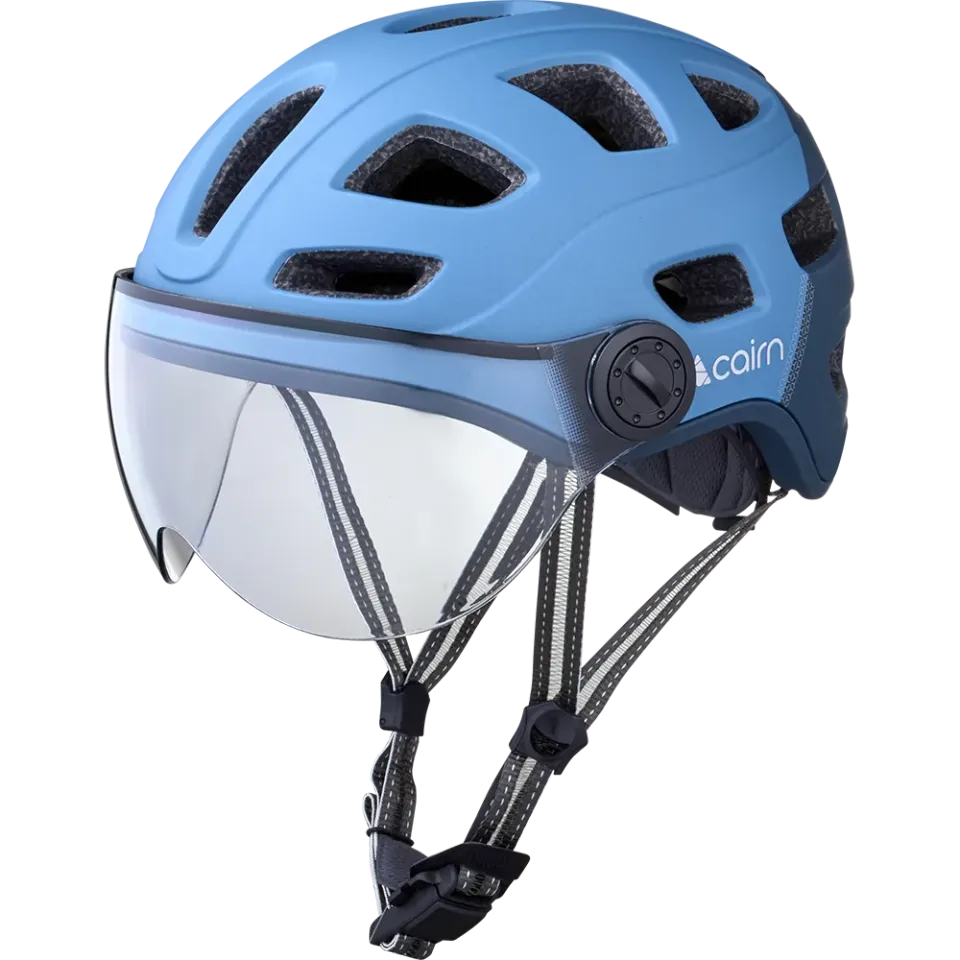 Cairn Quartz Visor cykelhjälm LED mat denim night sky