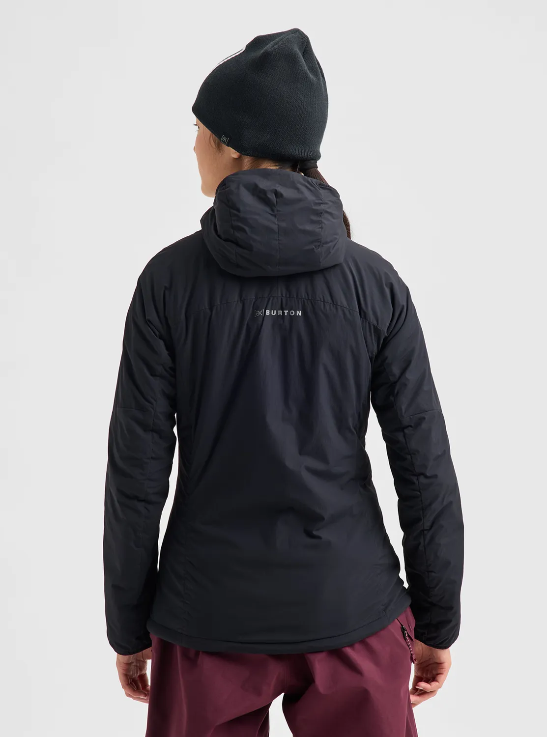 Burton [ak] Helium Hooded mellanjacka dam True Black 40g