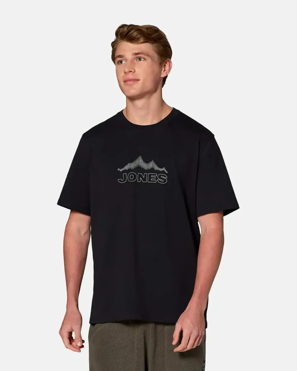 Jones Snowboard Mountain Art t-shirt svart ekologisk S