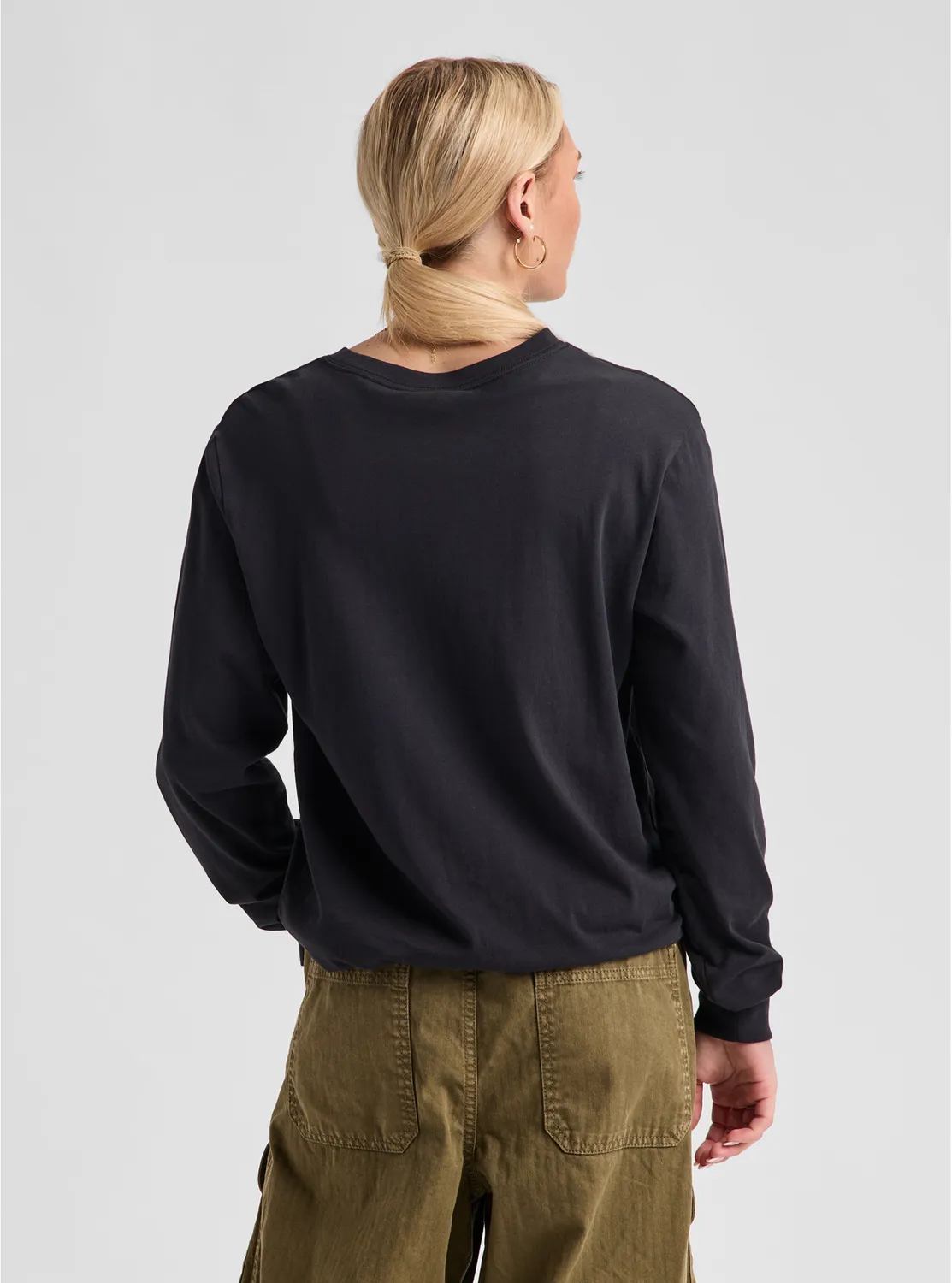 Burton BRTN långärmad t-shirt True Black ekologisk bomull