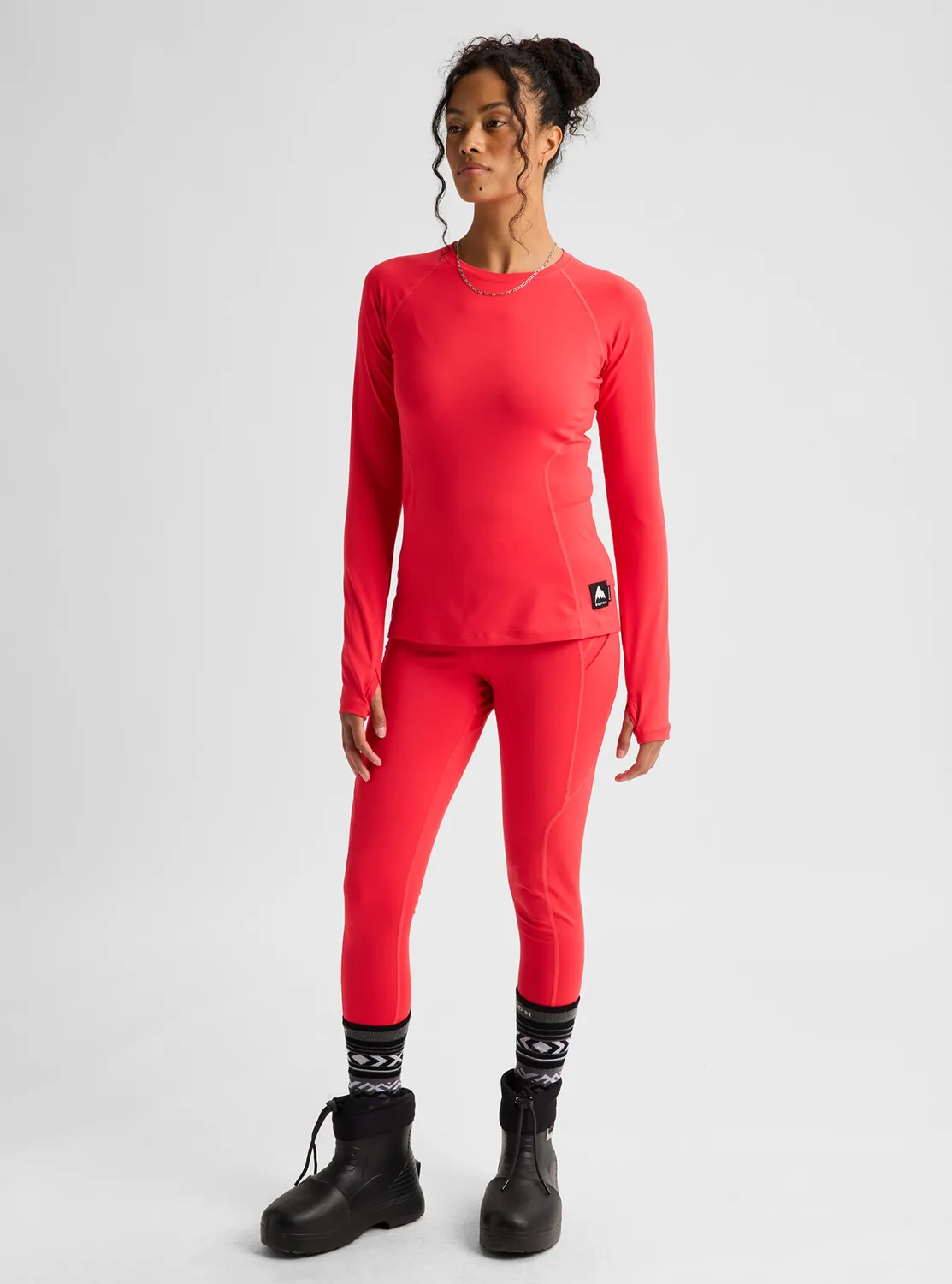 Burton Synthetic Midweight Base Layer Crew True Black dam