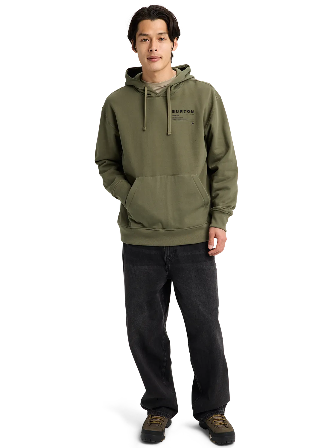 Burton Moretown Pullover Hoodie Forest Moss ekologisk