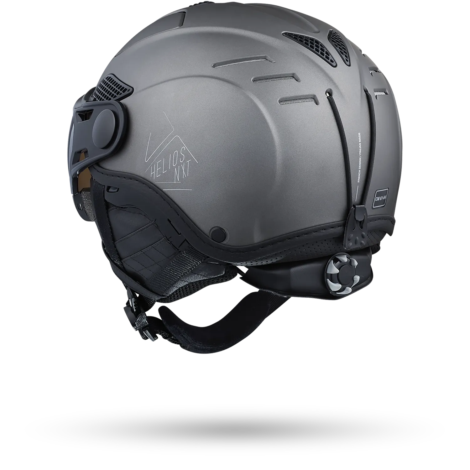 Cairn Helios Leather Evolight NXT skidhjälm silver