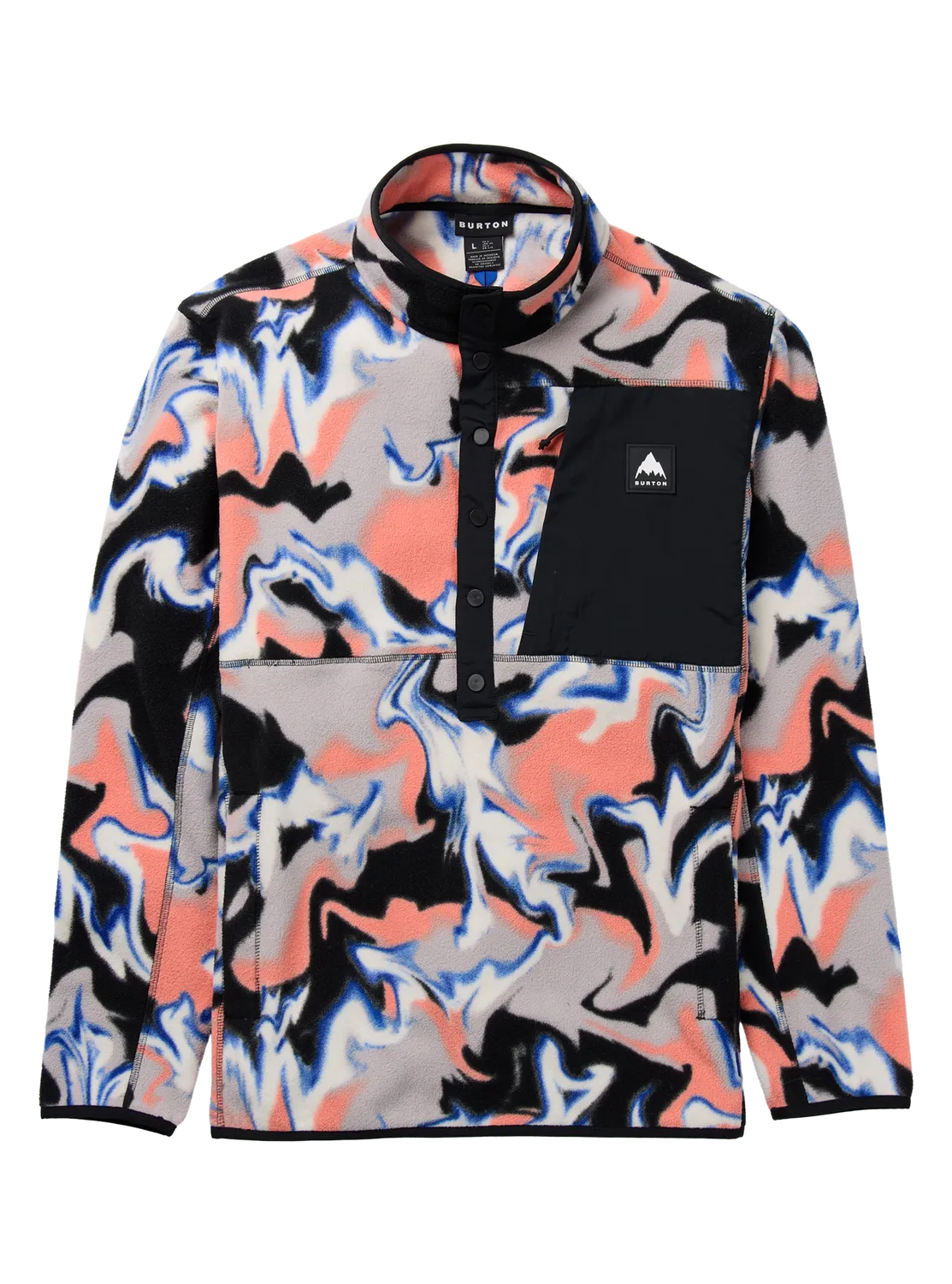 Burton Cinder fleecetröja Jake Blue mellanlager