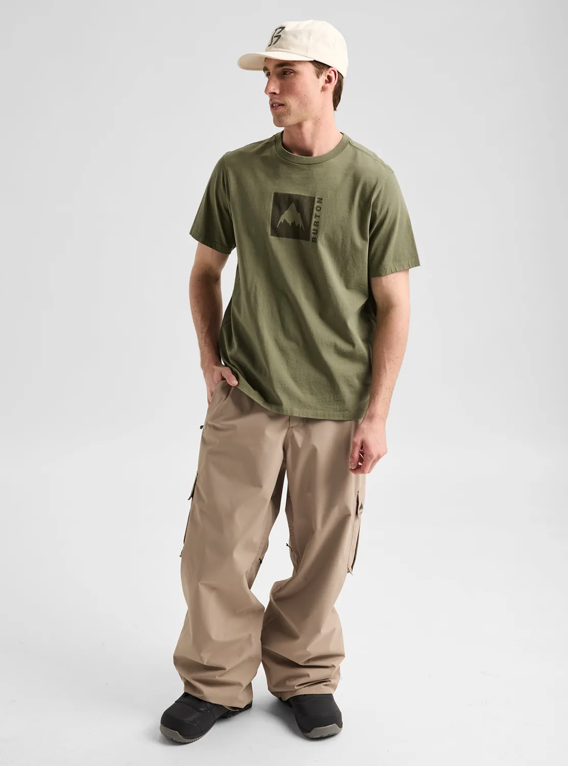 Burton Classic Mountain t-shirt geranium red mjuk