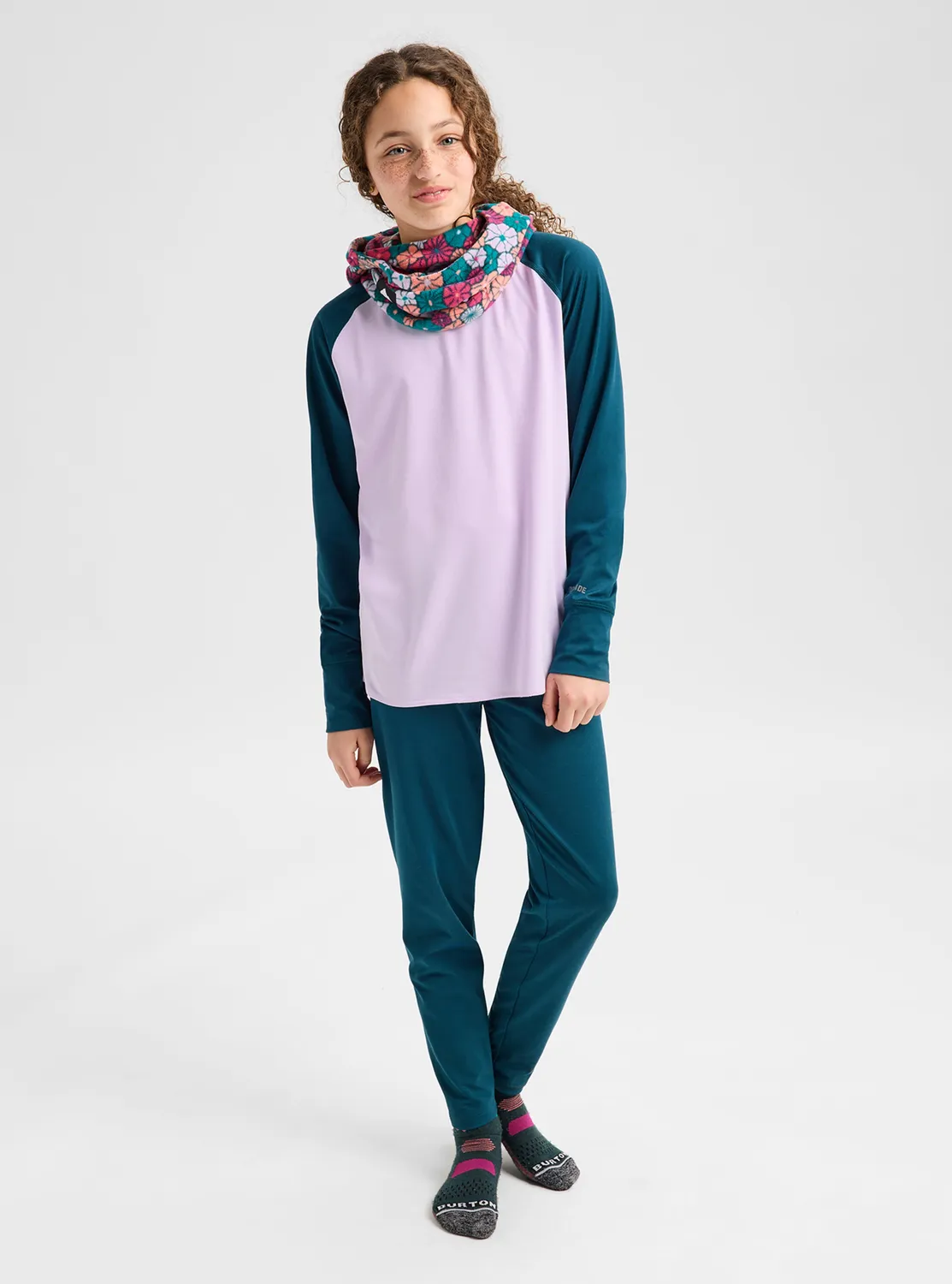 Burton Midweight underställsset Atlantic Teal barn